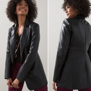 Chico’s Vegan Leather Blazer
